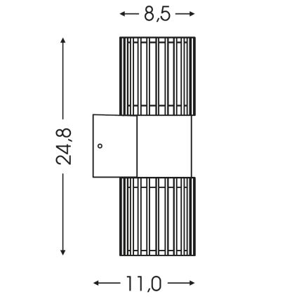BRILAGI - Außenwandleuchte ARMOR 2xGU10/35W/230V IP44 braun