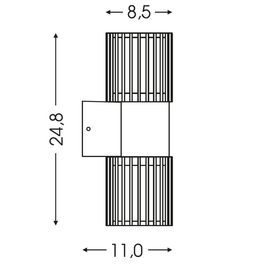 BRILAGI - Außenwandleuchte ARMOR 2xGU10/35W/230V IP44 braun