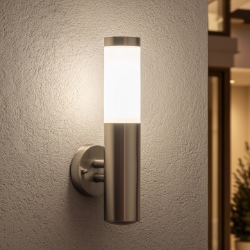 BRILAGI - Außenwandleuchte ELIA 1xE27/20W/230V IP44 mattchrom