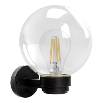 Brilagi - Außenwandleuchte HARBOR 1xE27/40W/230V IP33 schwarz/klar