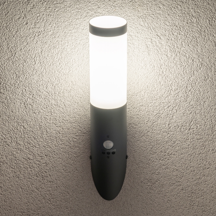 BRILAGI - Außenwandleuchte mit Bewegungsmelder ELIA 1xE27/20W/230V IP44 Anthrazit