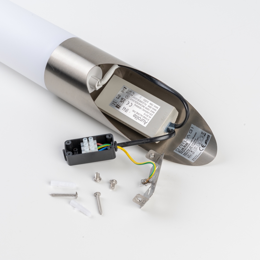 BRILAGI - Außenwandleuchte mit Bewegungsmelder ELIA 1xE27/20W/230V IP44 matt-chrom