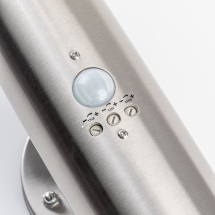 BRILAGI - Außenwandleuchte mit Sensor ELIA 1xE27/20W/230V IP44 mattchrom