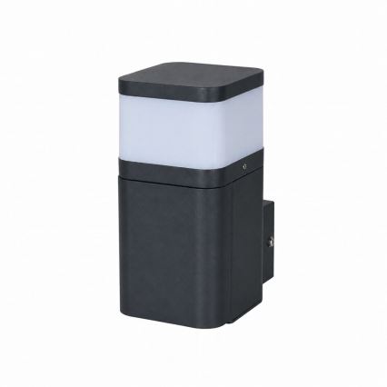 BRILAGI - Außenwandleuchte mit SCHUKO-Steckdose PILLAR 1xG9/11W/230V IP44 schwarz