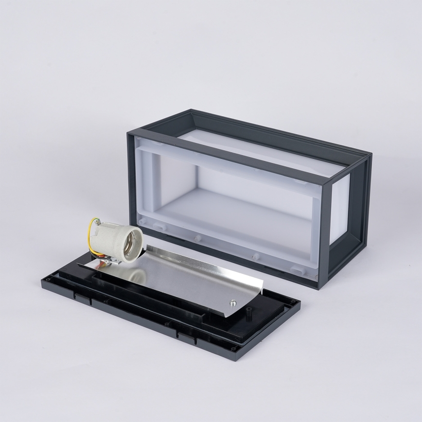 Brilagi - Außenwandleuchte PARKER 1xE27/60W/230V Anthrazit IP44