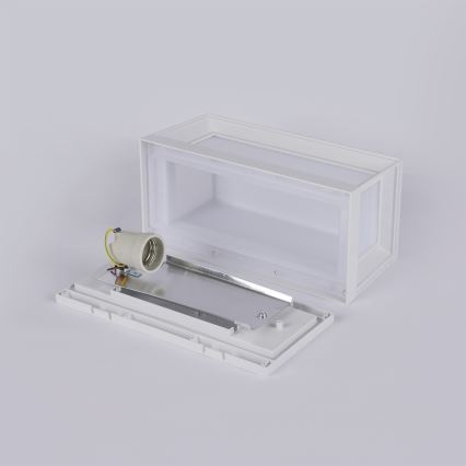 Brilagi - Außenwandleuchte PARKER 1xE27/60W/230V weiß IP44