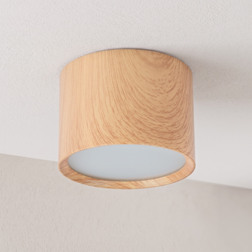 BRILAGI - Badezimmer-Spot SMOOTH 1xGX53/15W/230V 60x82 mm Eichen-Dekor IP54
