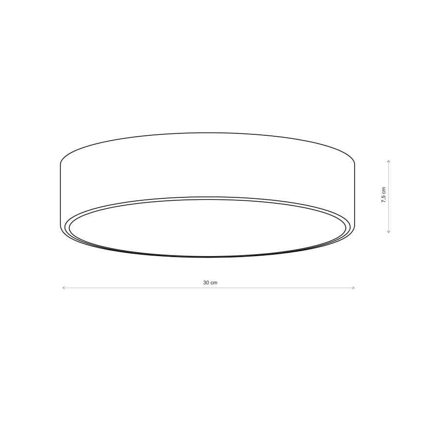Brilagi - Badezimmer-Deckenleuchte CLARE 2xE27/24W/230V Ø 30 cm IP54 braun