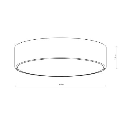 Brilagi - Badezimmer-Deckenleuchte CLARE 3xE27/24W/230V Ø 40 cm IP54 braun