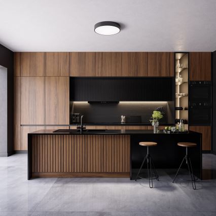 Brilagi - Badezimmer-Deckenleuchte CLARE, 4xE27/24W/230V, Ø 50 cm, IP54, Schwarz