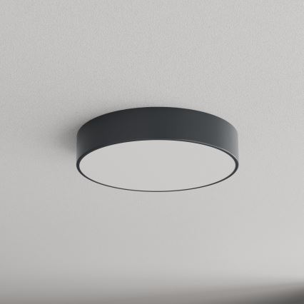 Brilagi - Bad-Deckenleuchte mit Bewegungs- und Dämmerungssensor CLARE 3xE27/24W/230V Ø 40 cm Anthrazit IP54
