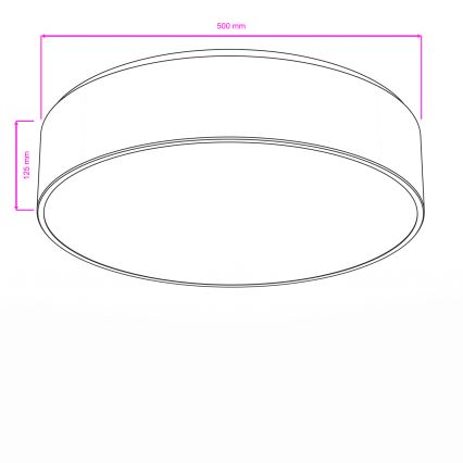 Brilagi - Badezimmer-Deckenleuchte POOL 4xE27/15W/230V Ø 50 cm IP54 beige