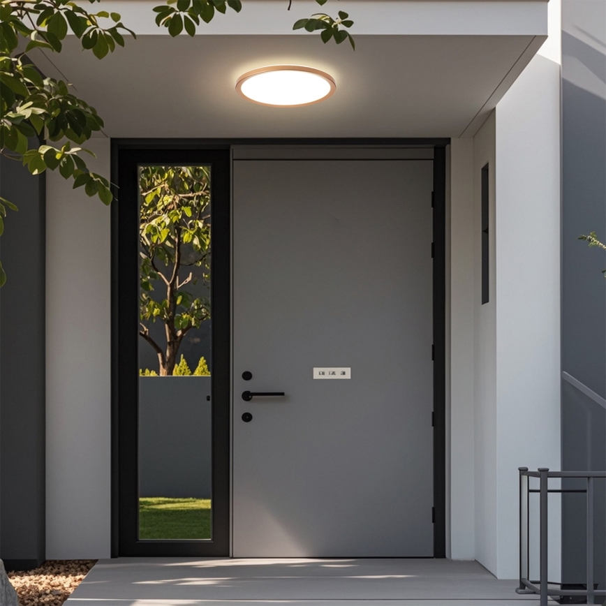 Brilagi - LED-Badezimmer-Deckenleuchte ULTRA SLIM LED/18W/230V Ø 30 cm Roségold IP54