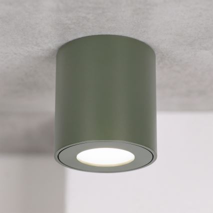 BRILAGI - Badezimmer-Einbaustrahler MIA 1xGU10/30W/230V 60x82 mm 84x80 mm dunkelgrün IP54