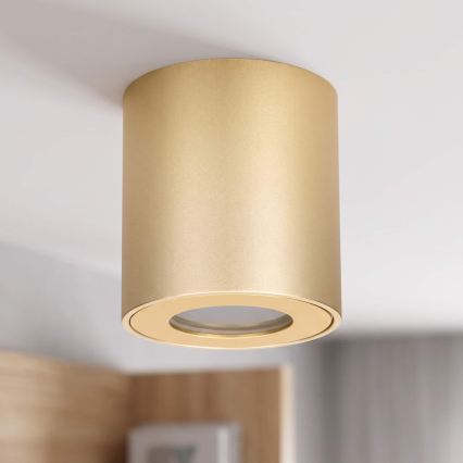 BRILAGI - Badezimmer-Einbaustrahler MIA 1xGU10/30W/230V 84x80 mm goldfarben IP54