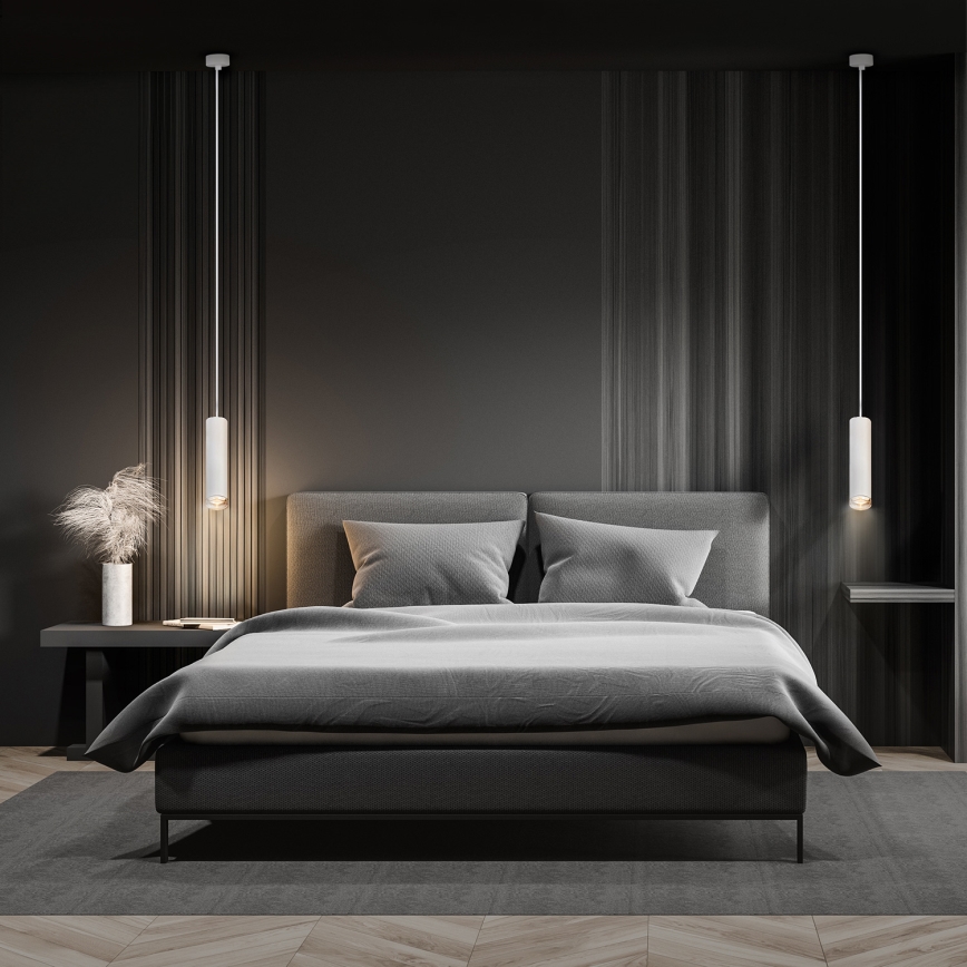 Brilagi - Badezimmer-Hängeleuchte SELE AQUA 1xGU10/30W/230V IP44 weiß