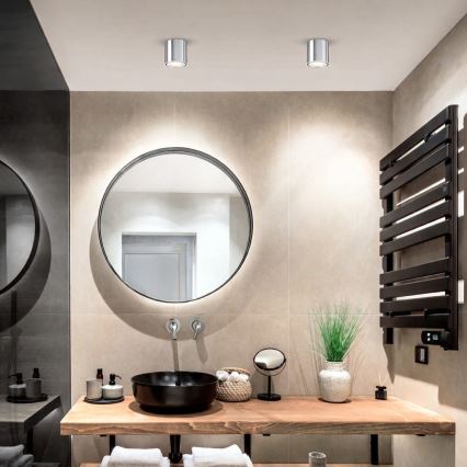 Brilagi - Badezimmer-Spot MIA 1xGU10/30W/230V 84x80 mm glänzender Chrom IP54