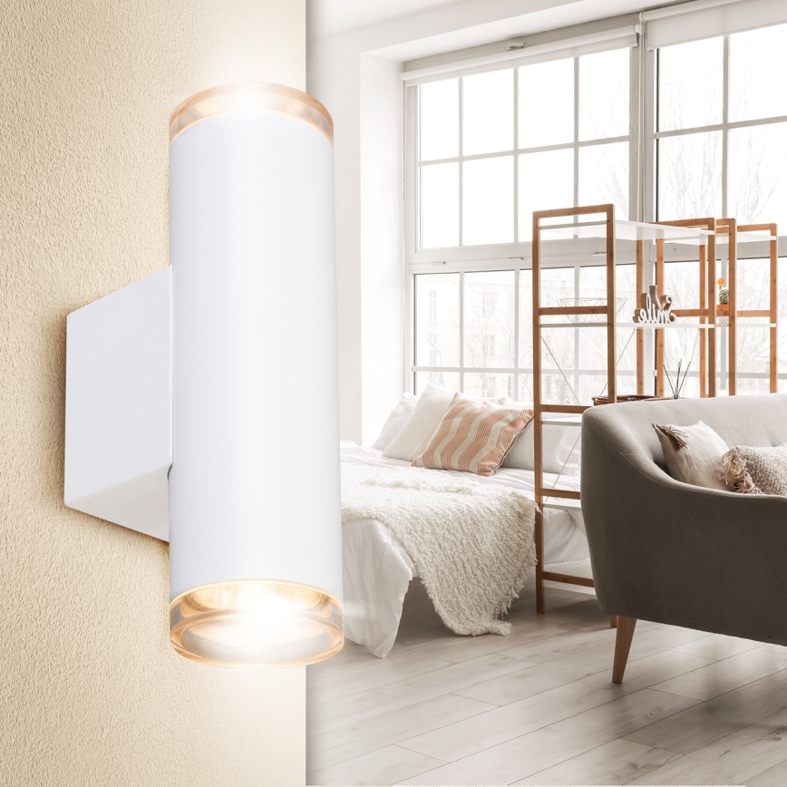 Brilagi - Badezimmer-Wandspot SELE AQUA 2xGU10/30W/230V IP44 weiß