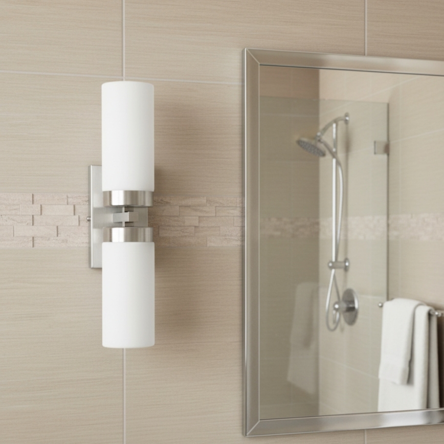 Brilagi - Badezimmer-Wandleuchte RAY 2xE14/40W/230V IP44