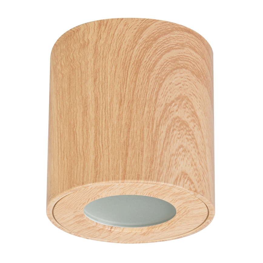 Brilagi - Badezimmerstrahler MIA 1xGU10/30W/230V 84x80 mm Eichendekor IP44