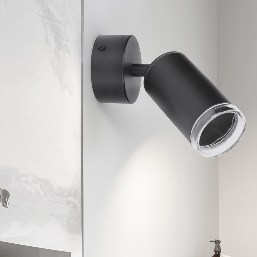 Brilagi - Badezimmerstrahler SELE 1xGU10/30W/230V IP44 schwarz