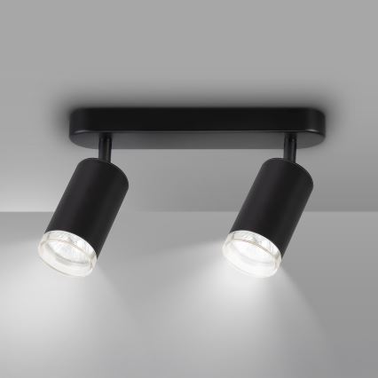 Brilagi - Badezimmerstrahler SELE 2xGU10/30W/230V IP44 schwarz