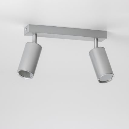 Brilagi - Badezimmerstrahler SELE 2xGU10/30W/230V IP44 silbern