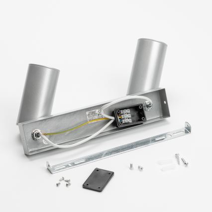 Brilagi - Badezimmerstrahler SELE 2xGU10/30W/230V IP44 silbern