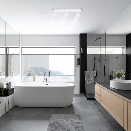 Brilagi - Badezimmerstrahler SELE 3xGU10/30W/230V IP44 weiß