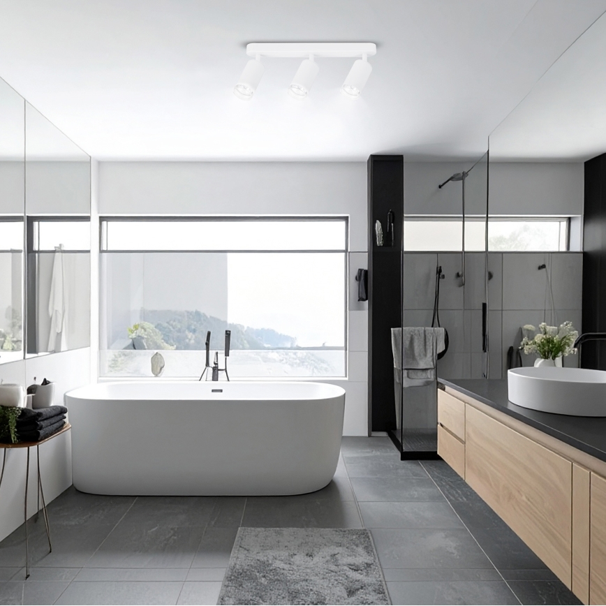 Brilagi - Badezimmerstrahler SELE 3xGU10/30W/230V IP44 weiß