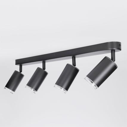 Brilagi - Badezimmerstrahler SELE 4xGU10/30W/230V IP44 schwarz