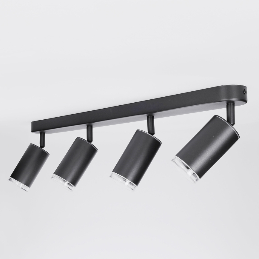 Brilagi - Badezimmerstrahler SELE 4xGU10/30W/230V IP44 schwarz