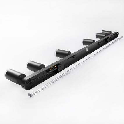 Brilagi - Badezimmerstrahler SELE 6xGU10/30W/230V IP44 schwarz