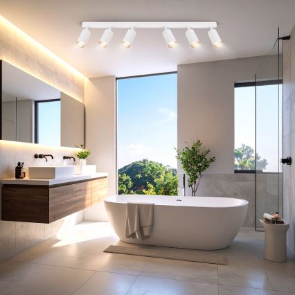 Brilagi - Badezimmerstrahler SELE 6xGU10/30W/230V IP44 weiß