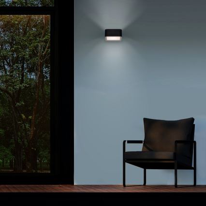 Brilagi - LED Außenwandleuchte BARI LED/7W/230V 3000/4000/6000K Schwarz IP54