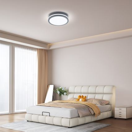 Brilagi - LED Außenleuchte mit Sensor BENE LED/24W/230V Ø 26 cm Anthrazit IP54