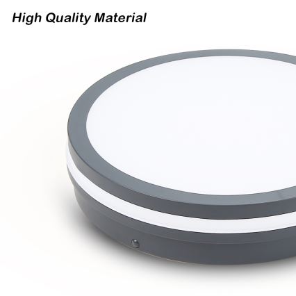 Brilagi - LED Außenleuchte mit Sensor BENE LED/24W/230V Ø 26 cm Anthrazit IP54