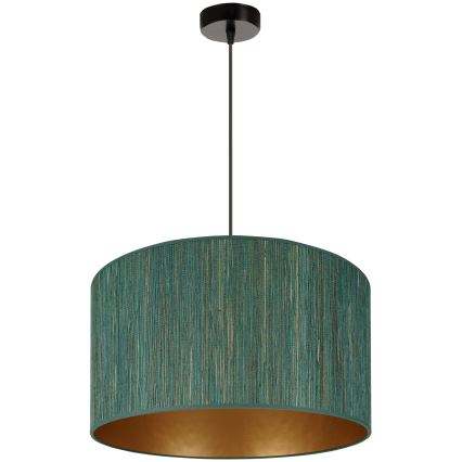 Brilagi - Hängeleuchte an Seil BOSTON ROLLER 1xE27/15W/230V Ø 45 cm Stroh grün/gold