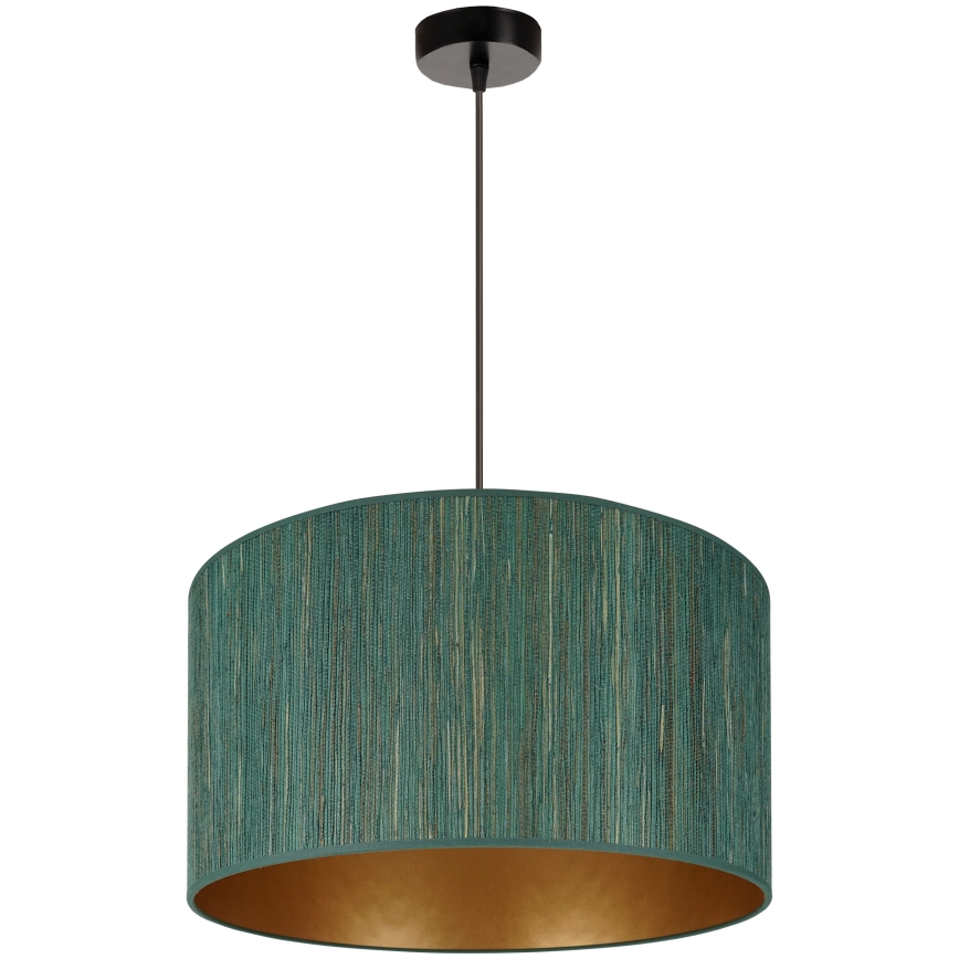 Brilagi - Hängeleuchte an Seil BOSTON ROLLER 1xE27/15W/230V Ø 45 cm Stroh grün/gold