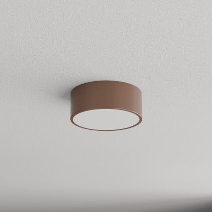 BRILAGI - Badezimmer-Deckenleuchte mit Bewegungs- und Dämmerungssensor CLARE 1xE27/24W/230V Ø 20 cm braun IP54