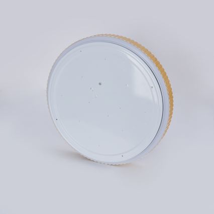 Brilagi - dimmbare LED-Deckenleuchte CORVO LED/72W/230V 3000-6000K Holzoptik Ø 50 cm + Fernbedienung
