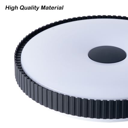 Brilagi - LED-dimmbare Deckenleuchte CORVO LED/72W/230V 3000-6000K schwarz Ø 50 cm + Fernbedienung