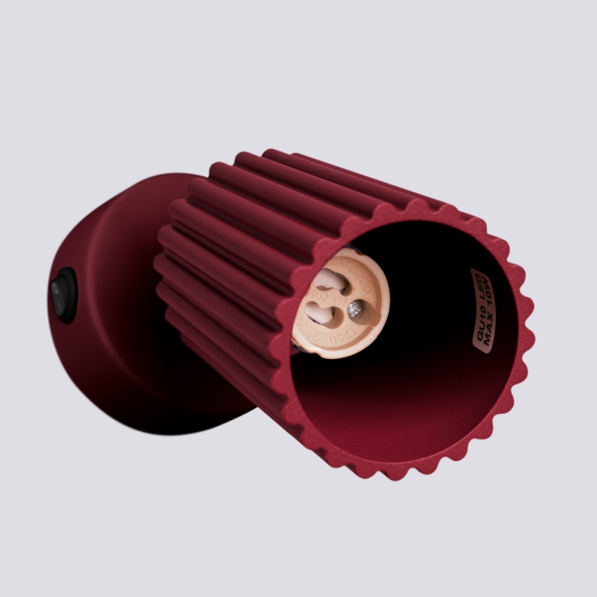 Brilagi - CRESTO LED-Wandspot 1xGU10/10W/230V Burgunderrot