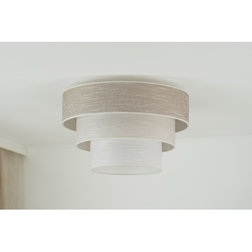 Brilagi - Deckenleuchte ALASKA LUNETA 1xE27/15W/230V d 45 cm grau/cremefarben