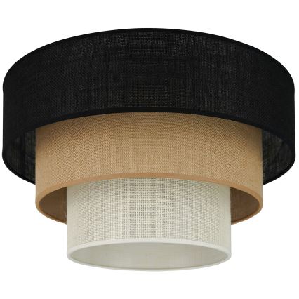 Brilagi - Deckenleuchte ASPEN LUNETA 1xE27/15W/230V d 45 cm schwarz/beige/cremefarben