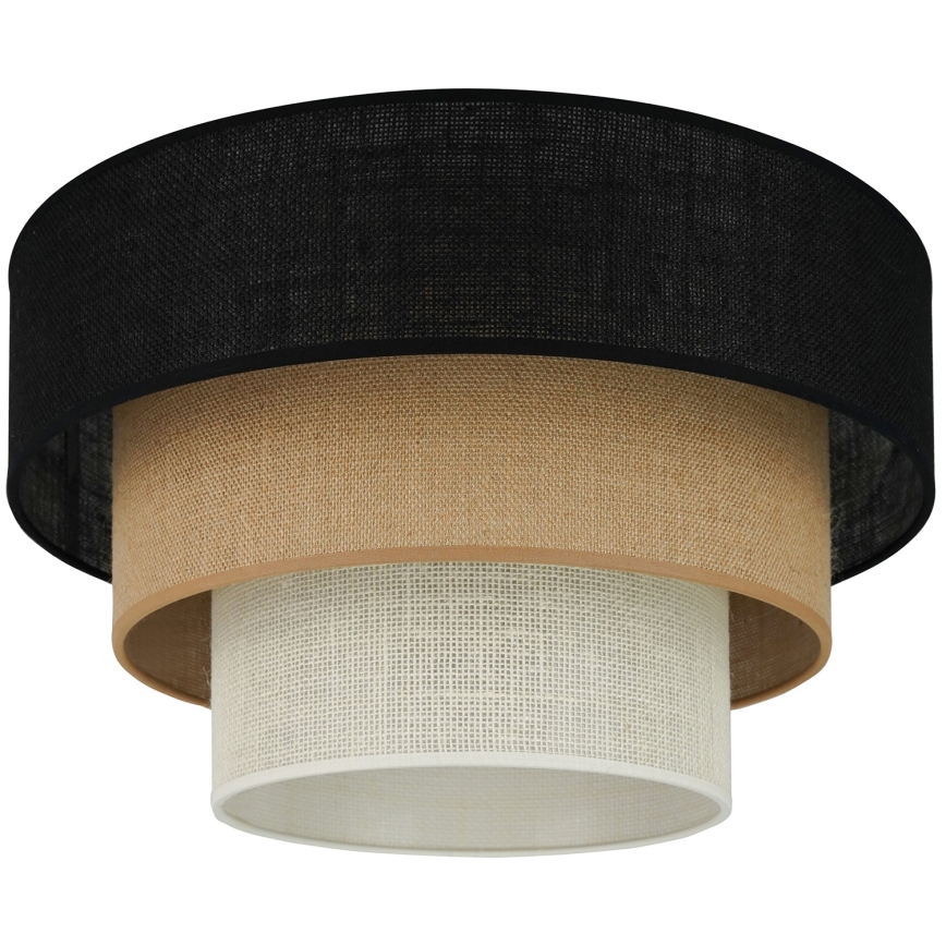 Brilagi - Deckenleuchte ASPEN LUNETA 1xE27/15W/230V d 45 cm schwarz/beige/cremefarben