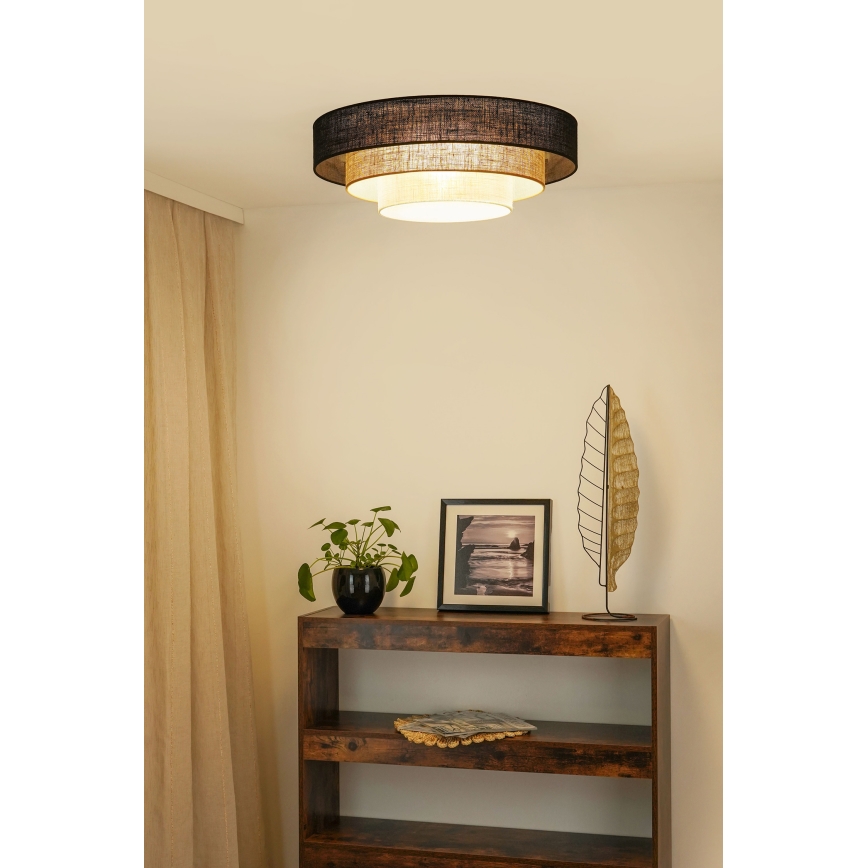 Brilagi - Deckenleuchte ASPEN LUNETA LED/12W/230V Ø 60 cm 3000K/4000K/6400K schwarz/beige/creme