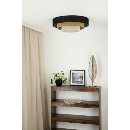 Brilagi - Deckenleuchte ASPEN LUNETA LED/12W/230V Ø 60 cm 3000K/4000K/6400K schwarz/beige/creme