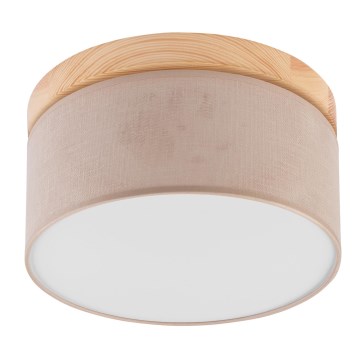 Brilagi - Deckenleuchte BELLADONNA 1xE27/15W/230V beige/Kiefer