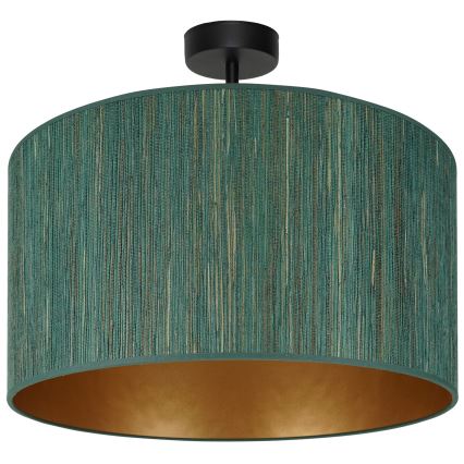 Brilagi - Deckenleuchte BOSTON ROLLER 1xE27/15W/230V Ø 45 cm Stroh grün/gold